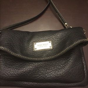 Nine West black satchel